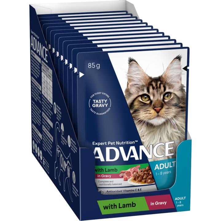 Advance Lamb In Gravy Adult Wet Cat Food Pouch 1 Advance Lamb In Gravy Adult Wet Cat Food Pouch