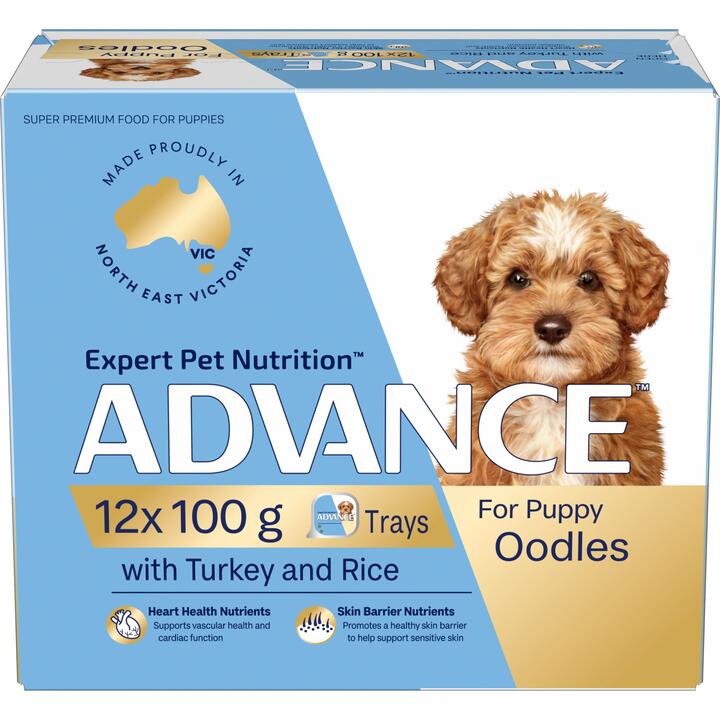 Advance Turkey With Rice Puppy Oodles Wet Dog Food Tray 1 Advance Turkey With Rice Puppy Oodles Wet Dog Food Tray
