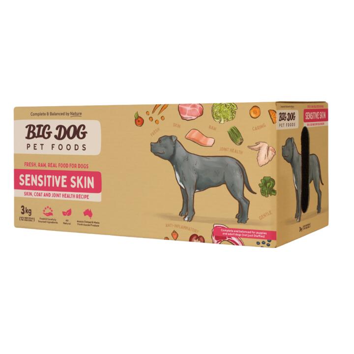 Big Dog Australia Sensitive Skin Frozen Raw Dog Food 1 Big Dog Australia Sensitive Skin Frozen Raw Dog Food