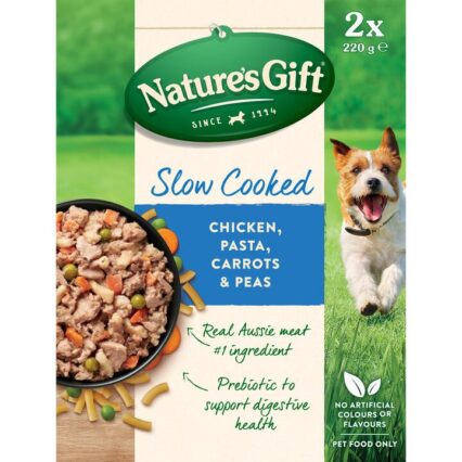 Natures Gift Slow Cooked Chicken Pasta Carrot Peas Chilled Dog Food