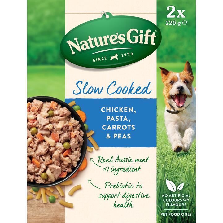 Natures Gift Slow Cooked Chicken Pasta Carrot Peas Chilled Dog Food 1 Natures Gift Slow Cooked Chicken Pasta Carrot Peas Chilled Dog Food