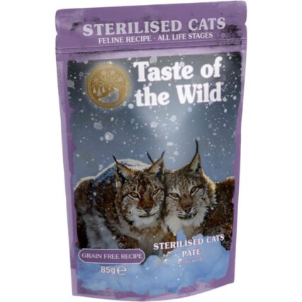 Taste Of The Wild All Lifestages Indoor Sterilised Chicken Pate Wet Cat Food Pouches