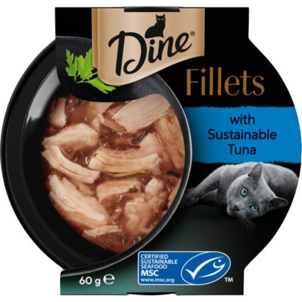 Dine Fillets Sustainable Tuna Wet Cat Food Tray