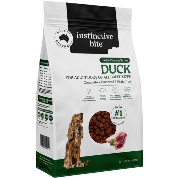 Instinctive Bite Single Protein Grain Free Duck Dry Dog Food 1 Instinctive Bite Single Protein Grain Free Duck Dry Dog Food