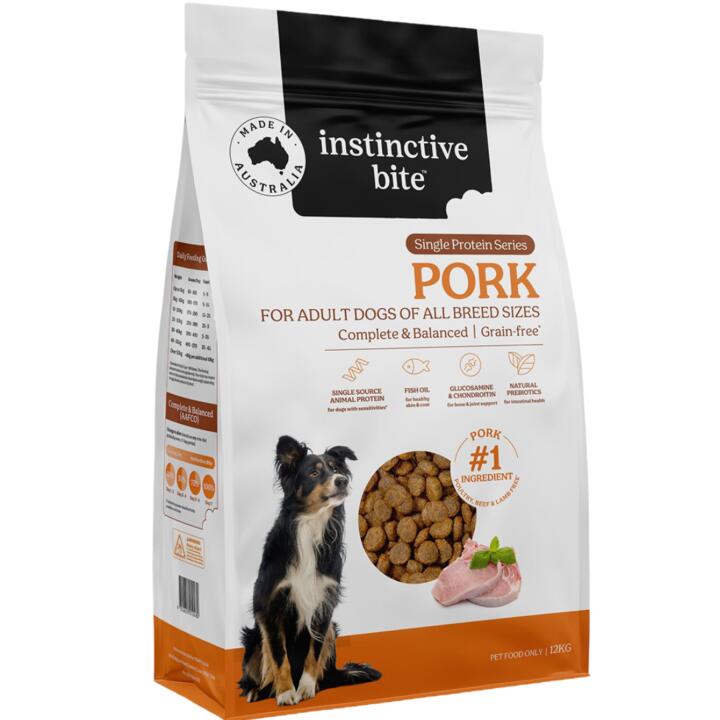Instinctive Bite Single Protein Grain Free Pork Dry Dog Food 1 Instinctive Bite Single Protein Grain Free Pork Dry Dog Food