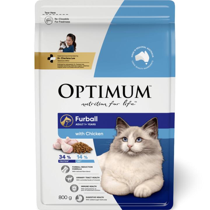 Optimum Furball Dry Cat Food Chicken 1 Optimum Furball Dry Cat Food Chicken