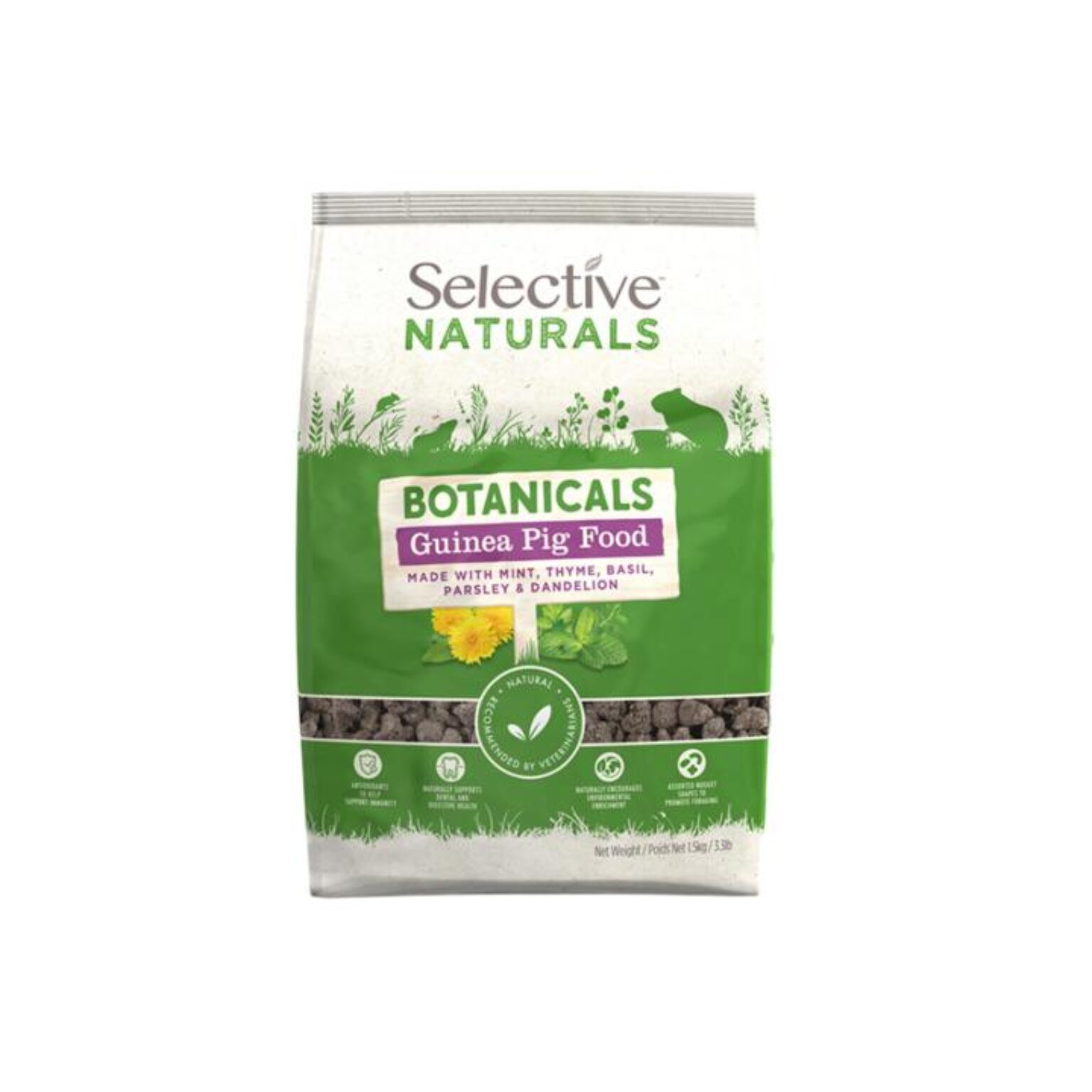 Selective Naturals Botanicals Pellets Guinea Pig Food | Pet Food ... - Natural Guinea Pig Pellets Made With Whole Grains