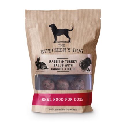 The Butchers Dog Rabbit Turkey Carrot And Kale Meatballs Adult Frozen Dog Food