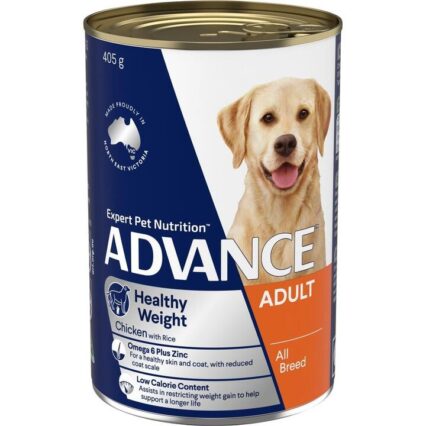 Advance Adult Weight Control Chicken And Rice Wet Dog Food Cans
