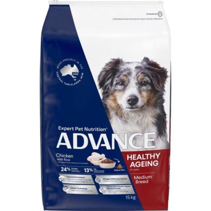 Advance Healthy Ageing Medium Adult Dry Dog Food Chicken With Rice