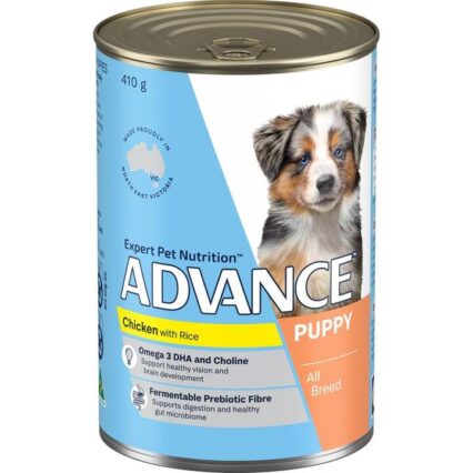 Advance Puppy Plus Growth Chicken And Rice Wet Dog Food Cans