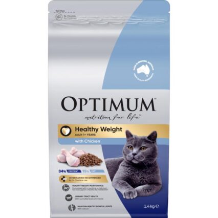 Optimum Dry Cat Food Healthy Weight Chicken