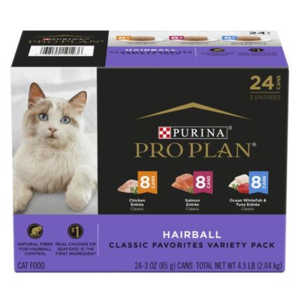 Pro Plan Hairball Variety Pack Wet Cat Food