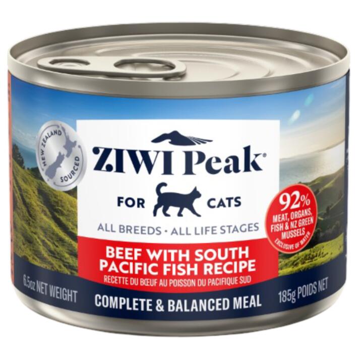 Ziwi Peak Beef South Pacific Fish Wet Cat Food Cans 1 Ziwi Peak Beef South Pacific Fish Wet Cat Food Cans