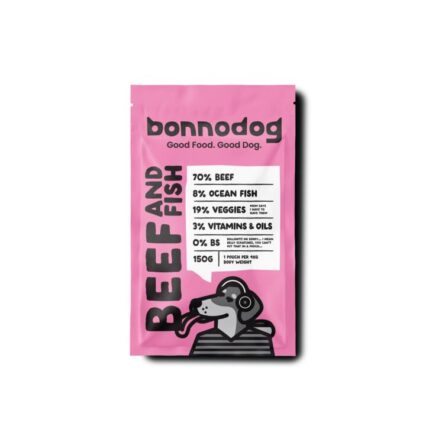 Bonnodog Gently Cooked Frozen Dog Food Beef