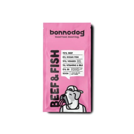Bonnodog Gently Cooked Frozen Dog Food Beef