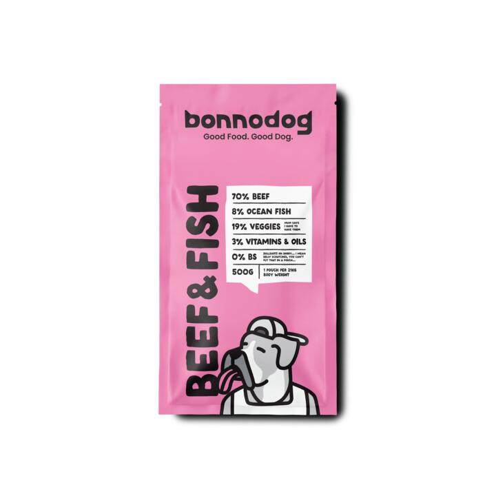 Bonnodog Gently Cooked Frozen Dog Food Beef 1 Bonnodog Gently Cooked Frozen Dog Food Beef
