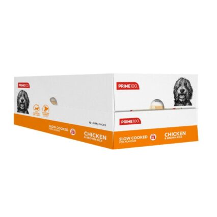 Prime100 Spd Chicken And Brown Rice Slow Cooked Wet Dog Food