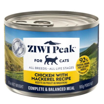 Ziwi Peak Chicken Mackerel Wet Cat Food Cans