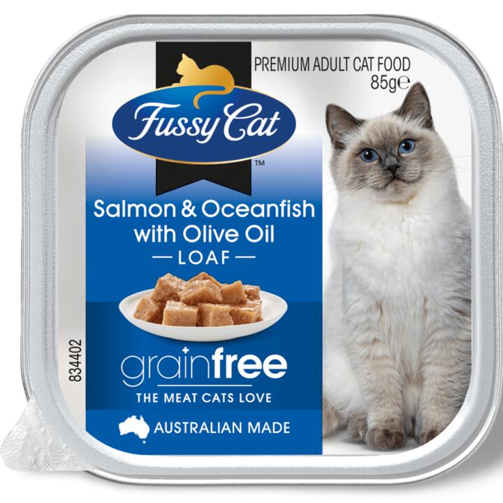 Fussy Cat Grain Free Tray Wet Food Adult Salmon And Whitefish With Olive Oil 1 Fussy Cat Grain Free Tray Wet Food Adult Salmon And Whitefish With Olive Oil
