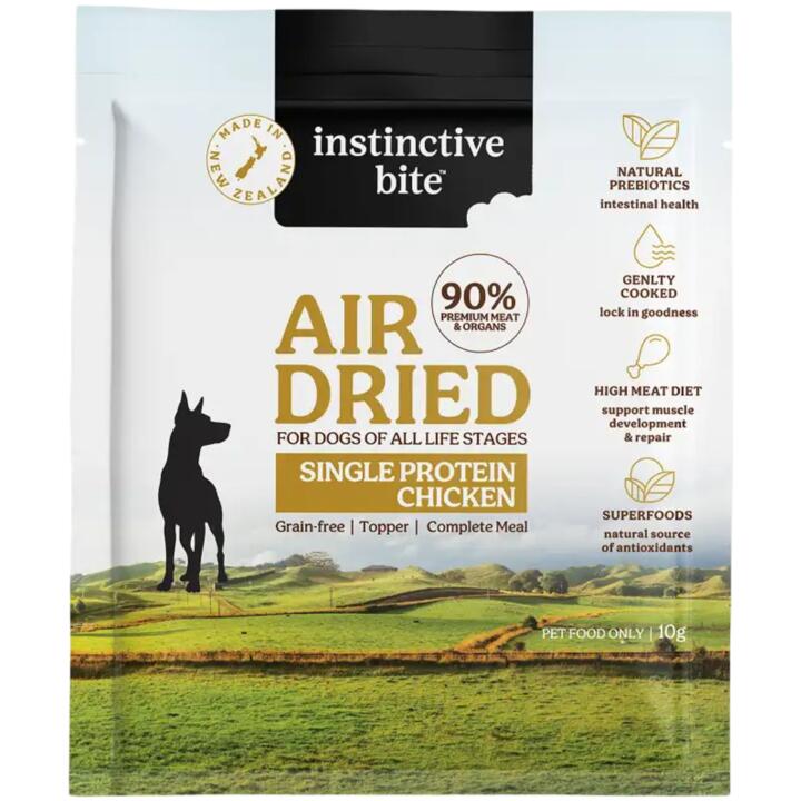 Instinctive Bite Single Protein Chicken Air Dried Dog Food 1 Instinctive Bite Single Protein Chicken Air Dried Dog Food