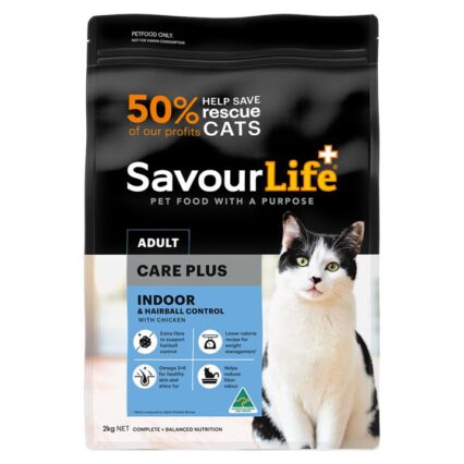 Savourlife Indoor And Hairball Control Care Plus Chicken Adult Dry Cat Food