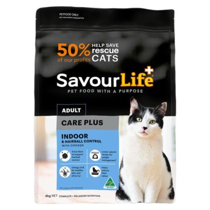 Savourlife Indoor And Hairball Control Care Plus Chicken Adult Dry Cat Food