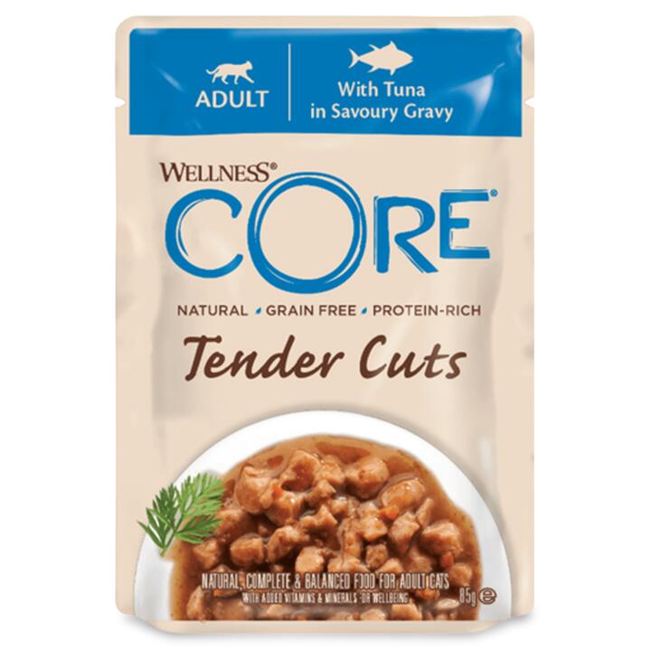 Wellness Core Tender Cuts With Tuna In Savoury Gravy Wet Cat Food 1 Wellness Core Tender Cuts With Tuna In Savoury Gravy Wet Cat Food