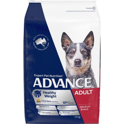 Advance Healthy Weight Medium Adult Dry Dog Food Chicken With Rice