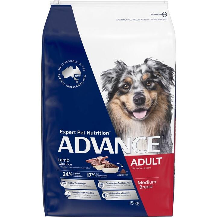 Advance Medium Adult Dry Dog Food Lamb With Rice 1 Advance Medium Adult Dry Dog Food Lamb With Rice