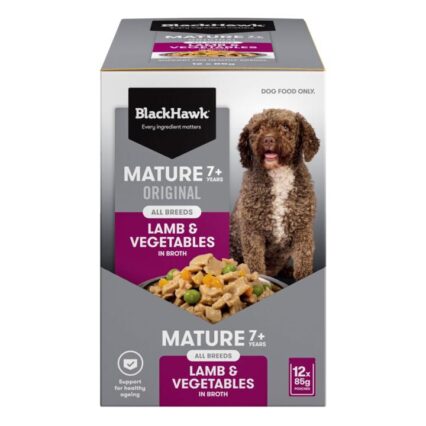 Black Hawk Original Mature Lamb And Vegetables Wet Dog Food Pouches