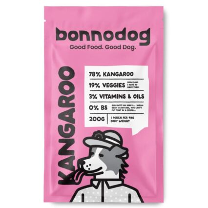 Bonnodog Gently Cooked Frozen Dog Food Kangaroo