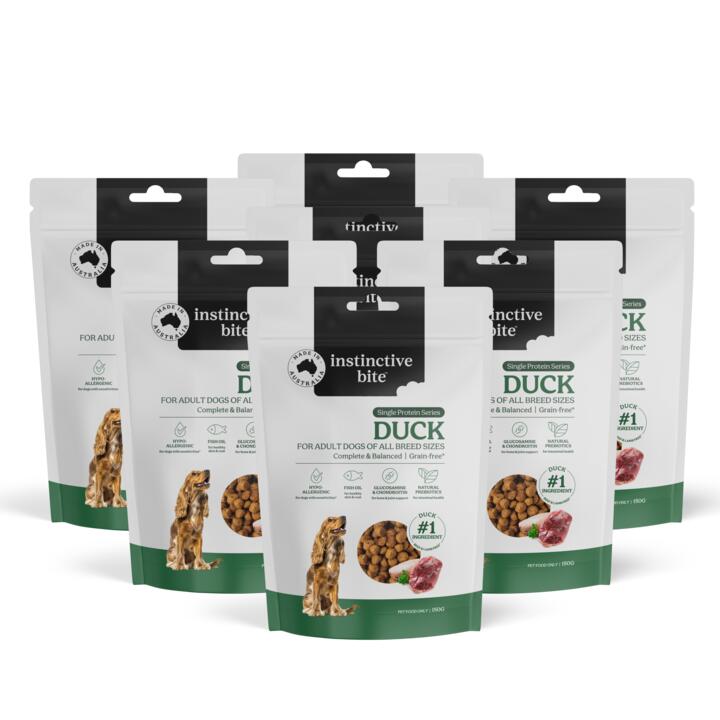Instinctive Bite Single Protein Grain Free Duck Dry Dog Food 7 Day Sample Pack 1 Instinctive Bite Single Protein Grain Free Duck Dry Dog Food 7 Day Sample Pack
