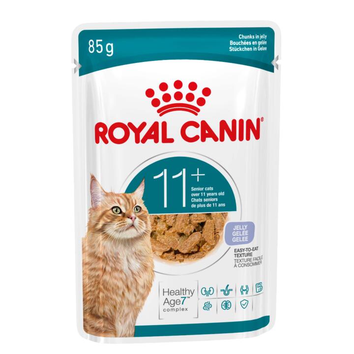 Royal Canin Ageing 11 Plus Jelly Adult Wet Cat Food Pouches 1 Royal Canin Ageing 11 Plus Jelly Adult Wet Cat Food Pouches