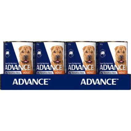 Advance Adult Sensitive All Breed Chicken And Rice Wet Dog Food Cans