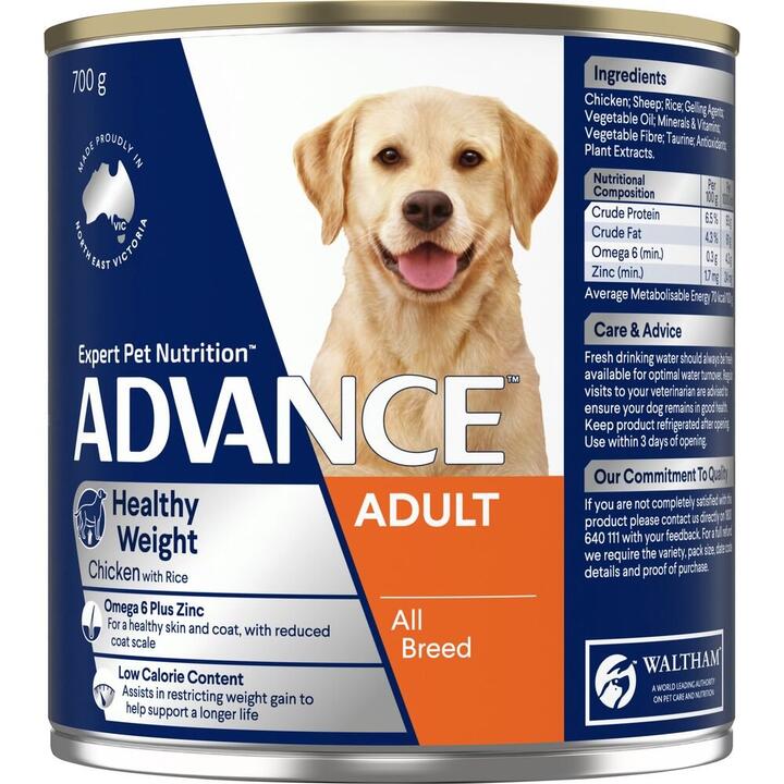 Advance Adult Weight Control Chicken And Rice Wet Dog Food Cans 1 Advance Adult Weight Control Chicken And Rice Wet Dog Food Cans