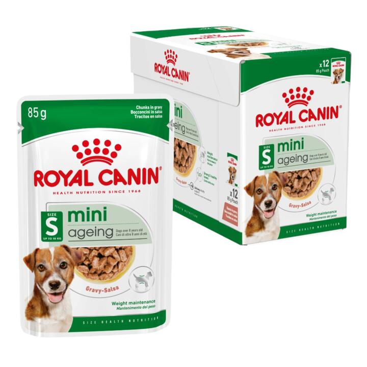Royal Canin Mini Ageing 8 Plus Senior Wet Dog Food Pouches 1 Royal Canin Mini Ageing 8 Plus Senior Wet Dog Food Pouches