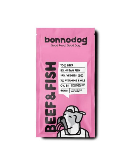 Bonnodog Gently Cooked Frozen Dog Food Beef
