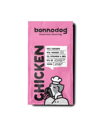Bonnodog Gently Cooked Frozen Dog Food Chicken