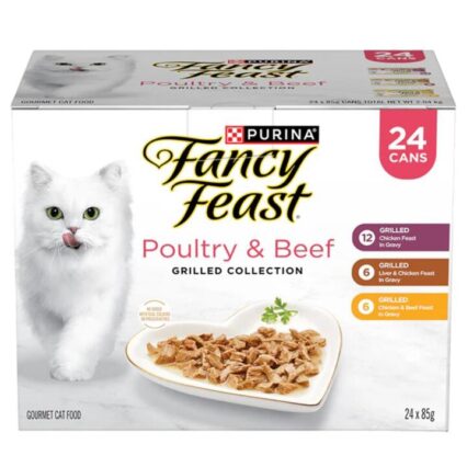Fancy Feast Grilled Poultry And Beef Collection Variety Pack Wet Cat Food Cans
