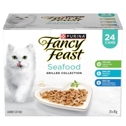 Fancy Feast Grilled Seafood Collection Variety Pack Wet Cat Food Cans