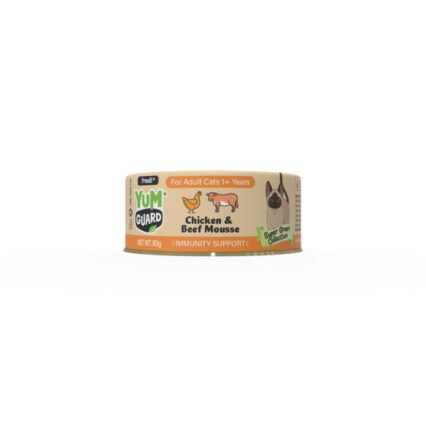 Yumguard Super Green Immunity Support Chicken Beef Adult Canned Wet Cat Food