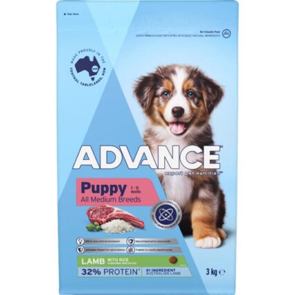 Advance Puppy Medium Breed Lamb And Rice Dry Dog Food