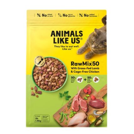 Animals Like Us Raw Mix 50 Lamb And Chicken Dry Cat Food