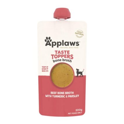 Applaws Taste Toppers Dog Beef Bone Broth Turmeric And Parsley
