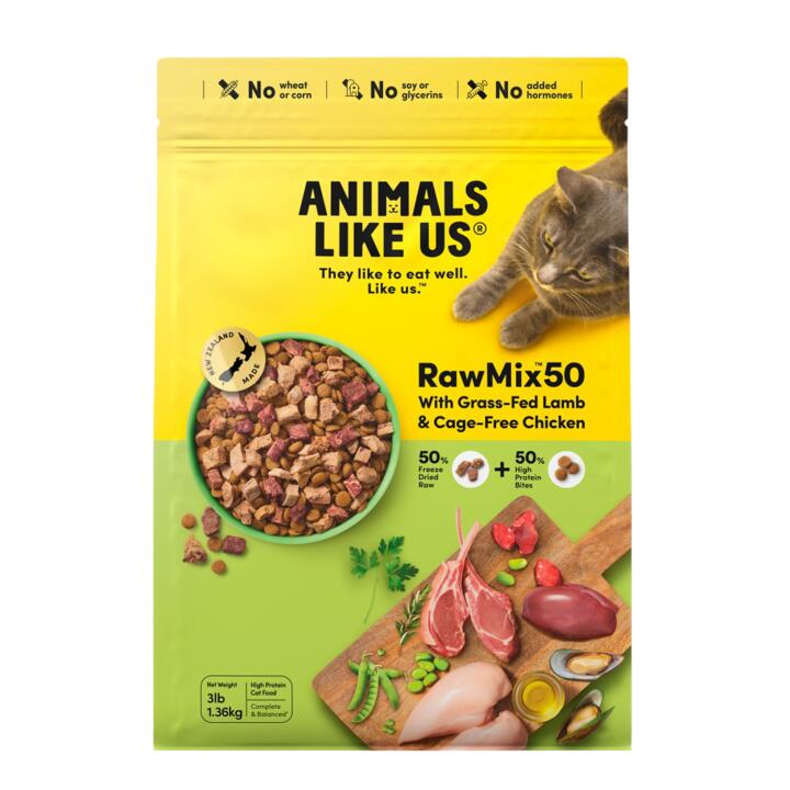 Animals Like Us Raw Mix 50 Lamb And Chicken Dry Cat Food 1 Animals Like Us Raw Mix 50 Lamb And Chicken Dry Cat Food
