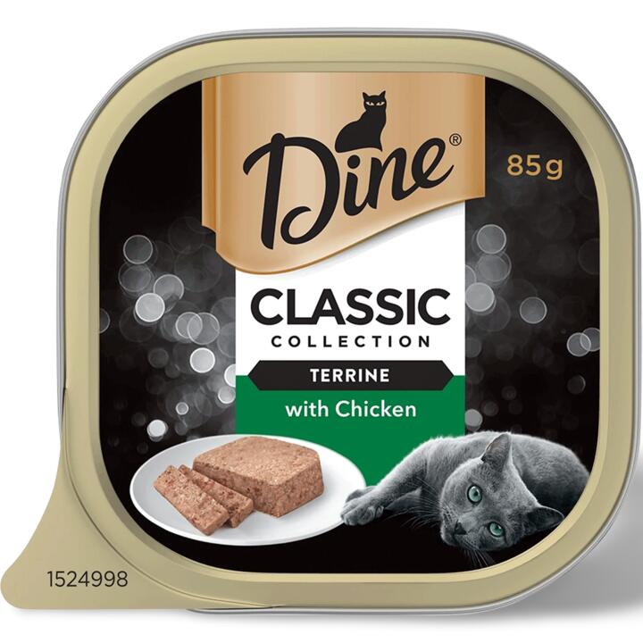 Dine Classic Collection Terrine With Chicken Wet Cat Food Tray 1 Dine Classic Collection Terrine With Chicken Wet Cat Food Tray