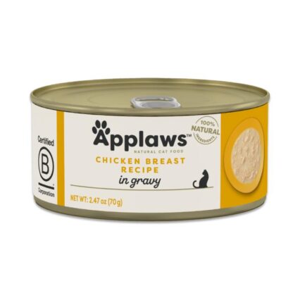 Applaws Natural Chicken Breast In Gravy Adult Wet Cat Food Can