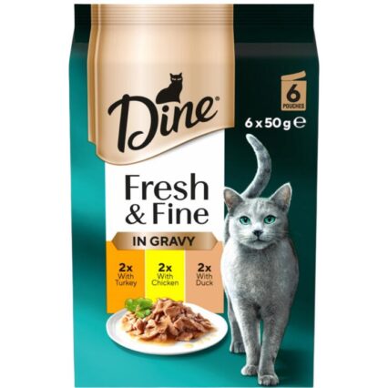 Dine Fresh And Fine Chicken Turkey Duck In Gravy Wet Cat Food