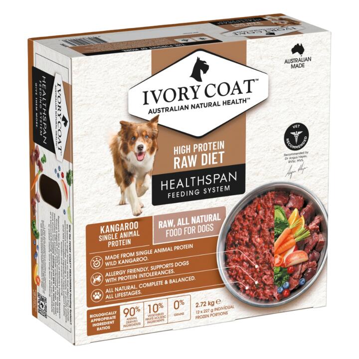 Ivory Coat Healthspan Kangaroo Single Animal Protein Dog Food 1 Ivory Coat Healthspan Kangaroo Single Animal Protein Dog Food